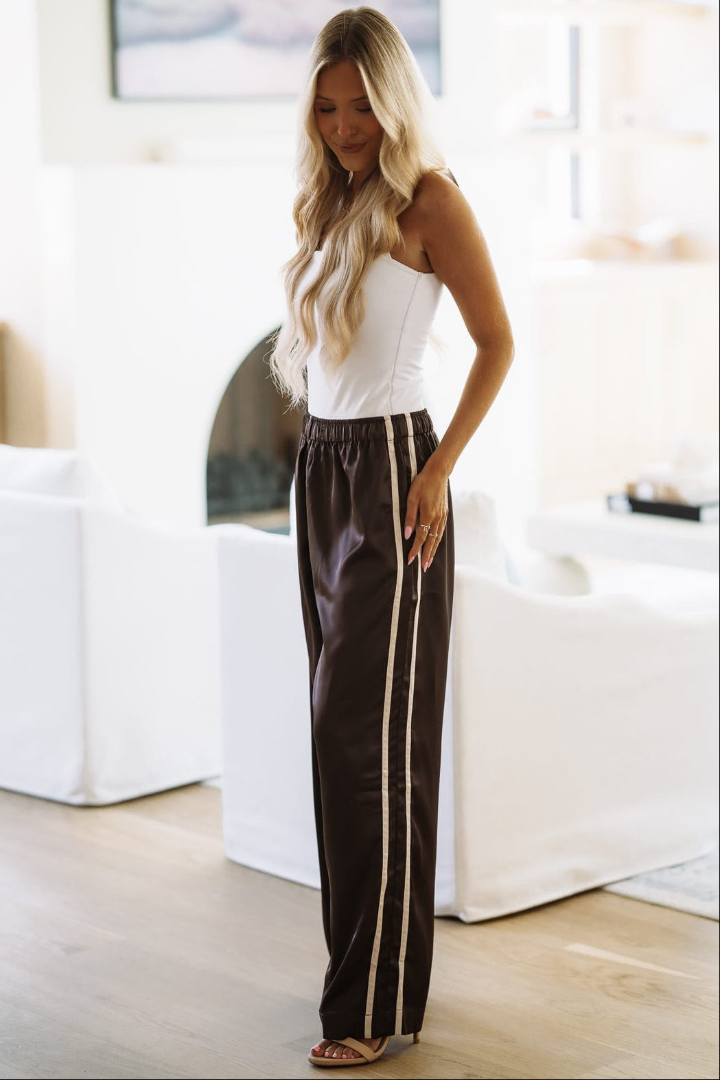 2605/274LPY Downtown Chic Pants - Brown and Beige