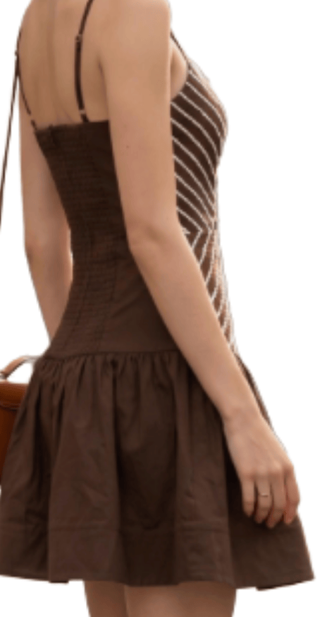 BID5227 Overtime Mini Dress - Brown