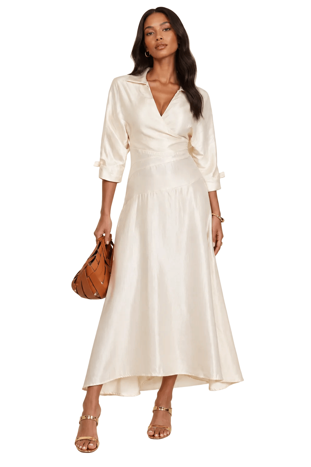 CD53226 Adding Elegance Maxi Dress - Ivory