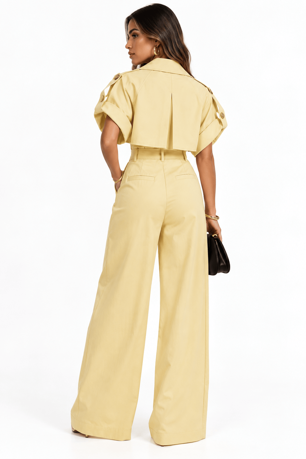 CJ59428N Right On Trendy Jumpsuit - Natural