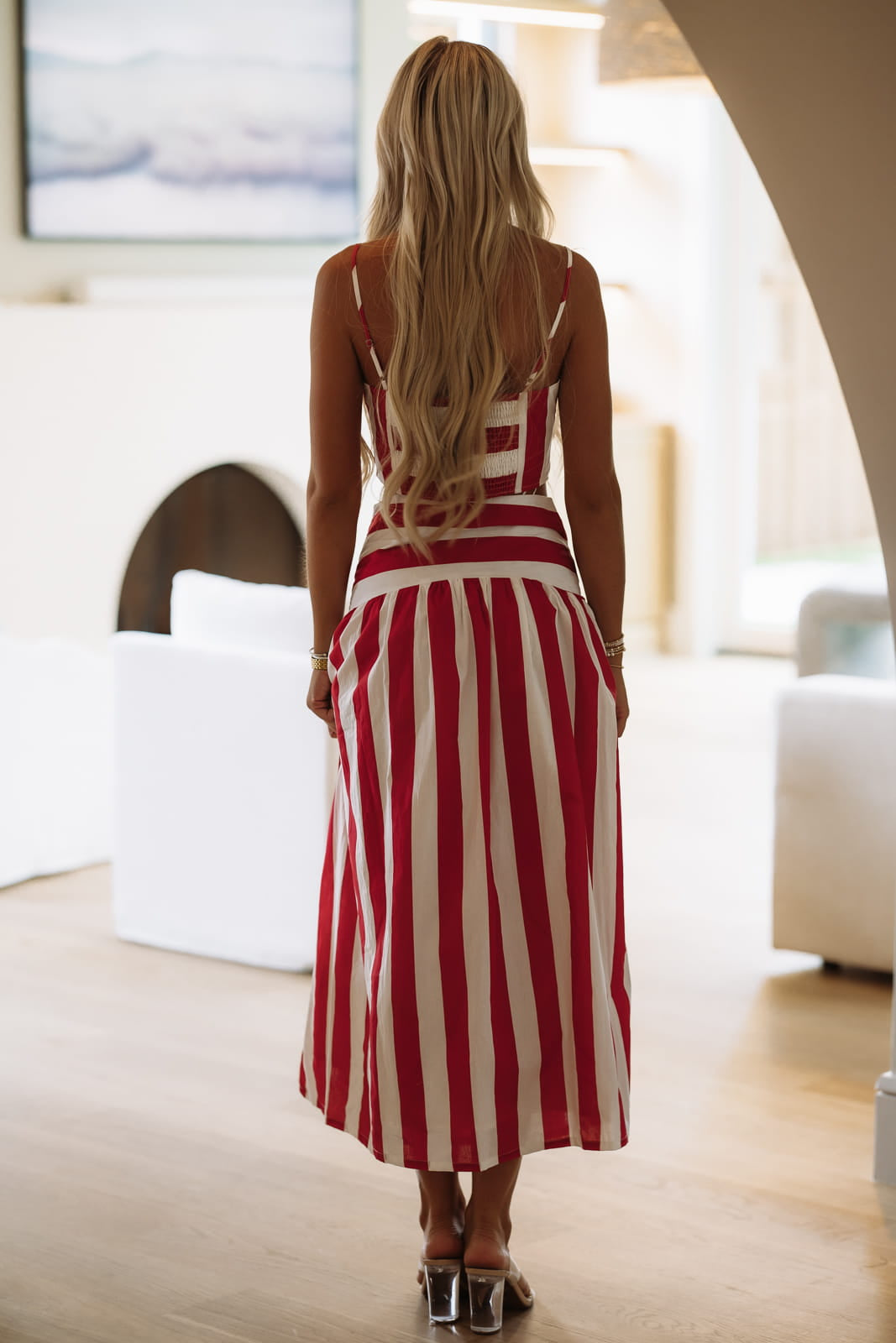 CT10090 Campus Classic Top - Red and White