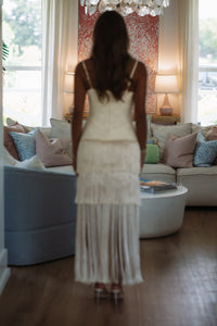 D83412 Coastal Crush Maxi Dress - Ivory