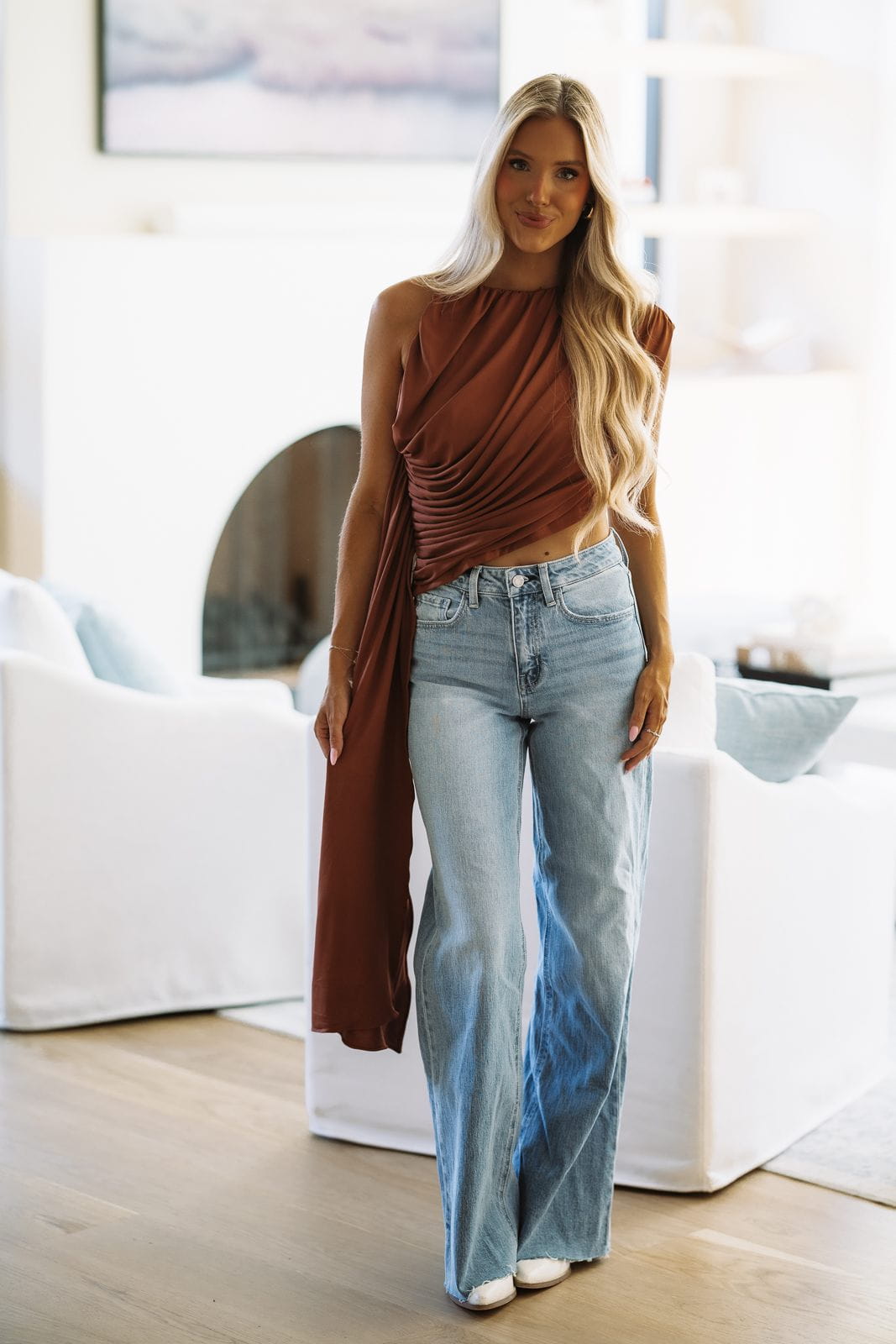FT6410/1 Dressed to Dazzle Top - Mocha