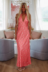 Costa Rica Butterflies Maxi Dress - Pink and Orange-HAZEL & OLIVE 25/2018BB-XSmall-