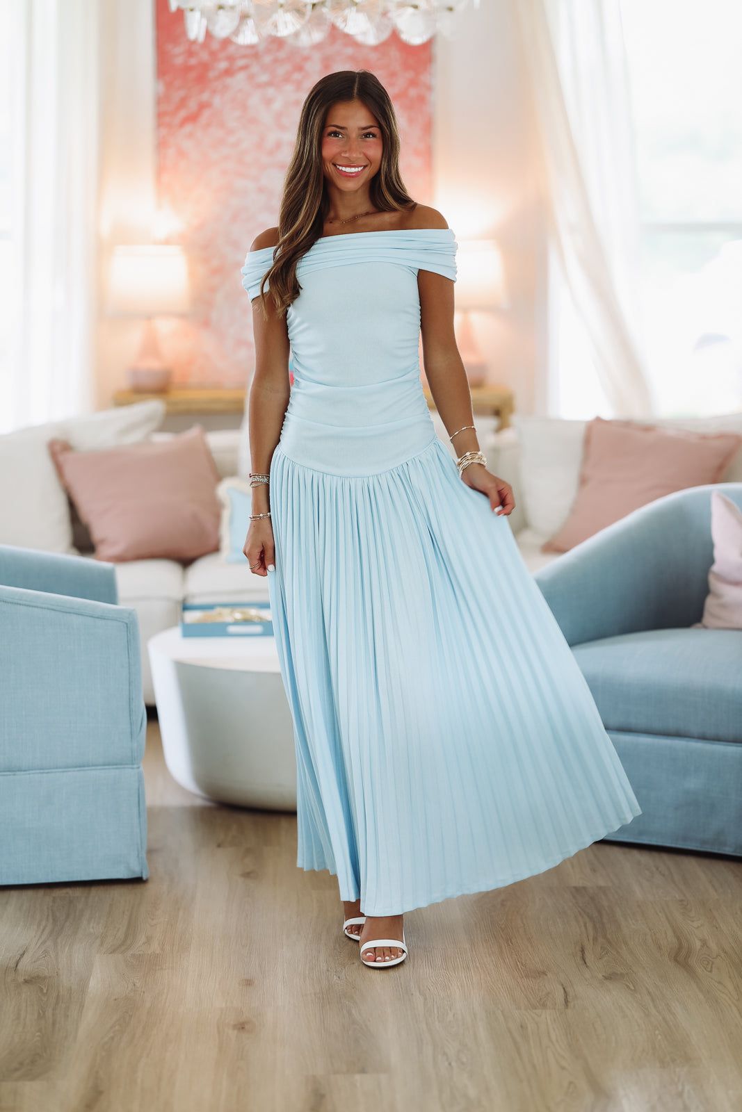 Laken Maxi Dress - Blue-HAZEL & OLIVE 2500/804LDX-Small-