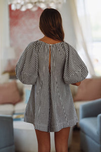 All Day Play Romper - Black and White-HAZEL & OLIVE 2500/872LRZ-Small-