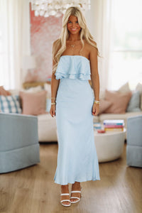 Del Mar Blue Maxi Dress - Blue-Hazel & Olive 64686J-XSmall-