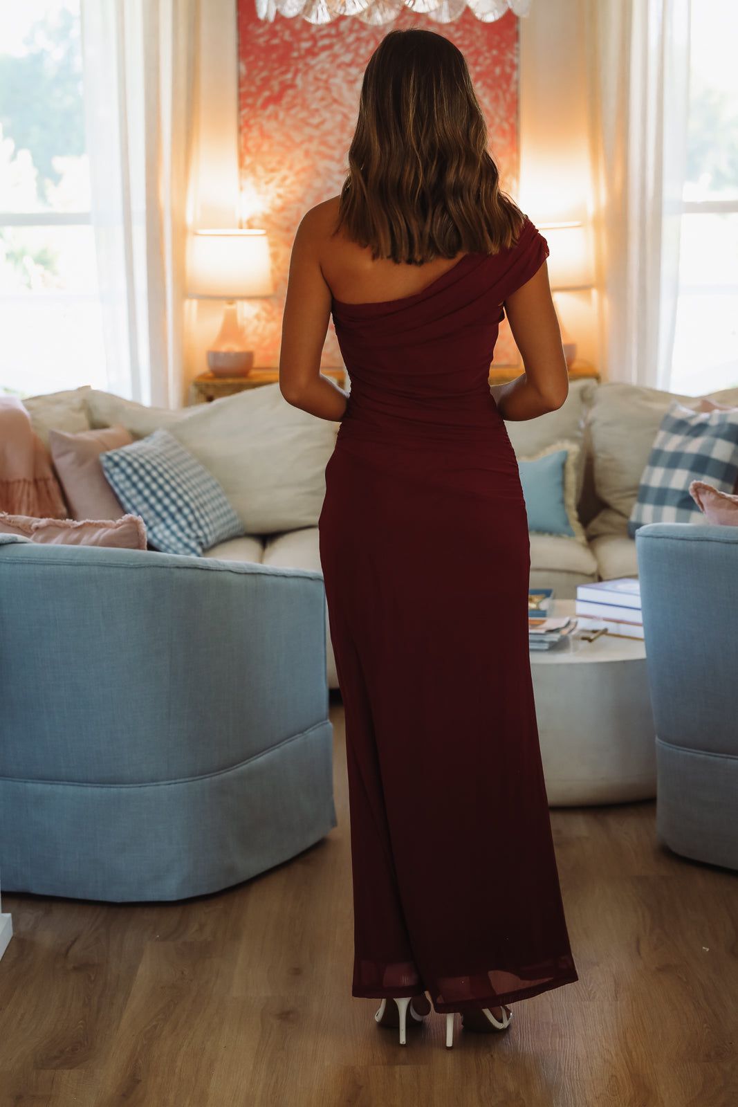 Meet Glamour Maxi Dress - Wine-HAZEL & OLIVE 64793D-XSmall-