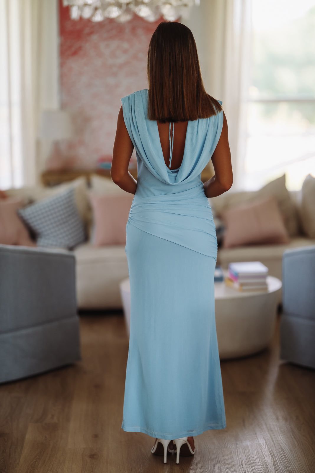 Lavish Maxi Dress - Light Blue-Hazel & Olive 64849J-XSmall-