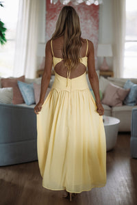 Hazel & Olive 64901J01 Avalon Breeze Maxi Dress - Yellow