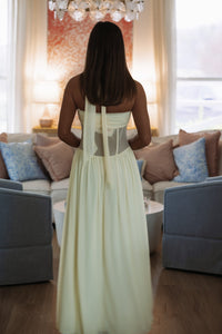 Hazel & Olive 64961G Dreamweaver Maxi Dress - Butter Yellow