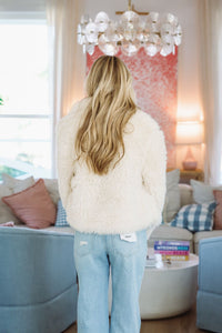 Hazel & Olive 80168JN Icebreaker Cropped Jacket - Ivory