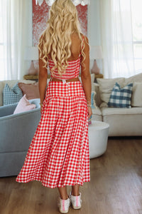 Hazel & Olive A4221 Trophy Time Crop Top - Red and White