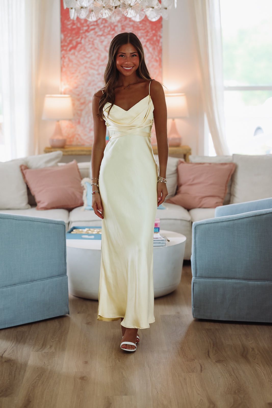 Amaryllis Maxi Dress - Yellow-HAZEL & OLIVE ST5013D-XSmall-