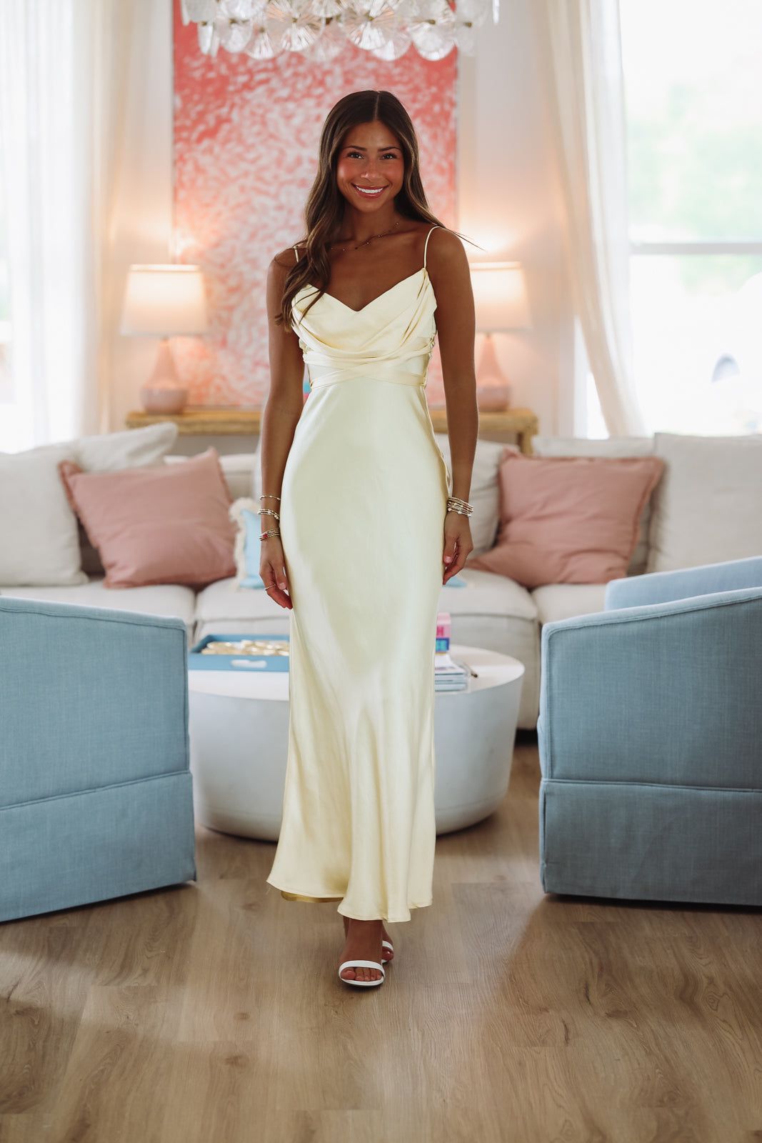 Amaryllis Maxi Dress - Yellow-HAZEL & OLIVE ST5013D-XSmall-