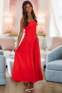Anne Maxi Dress - Red-HAZEL & OLIVE ND/1826-XSmall-