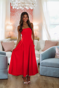 Anne Maxi Dress - Red-HAZEL & OLIVE ND/1826-XSmall-