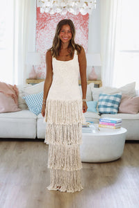 Statement Piece Maxi Dress - Natural-HAZEL & OLIVE BD12506-Small-