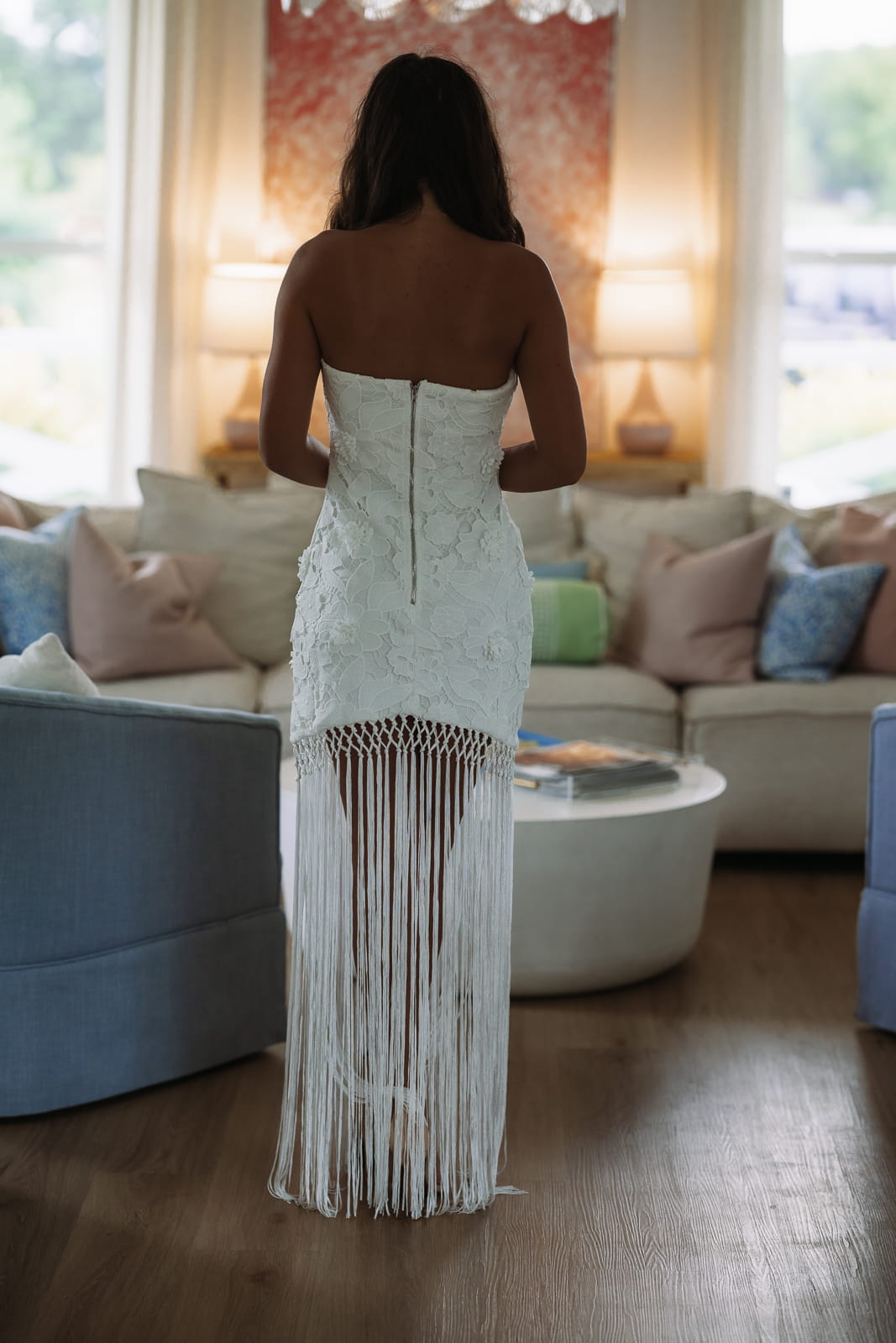 Hazel & Olive BD12989/A Montego Nights Maxi Dress - White