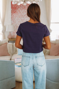 Bear Baby Tee - Navy-HAZEL & OLIVE IT5105/1-XSmall-