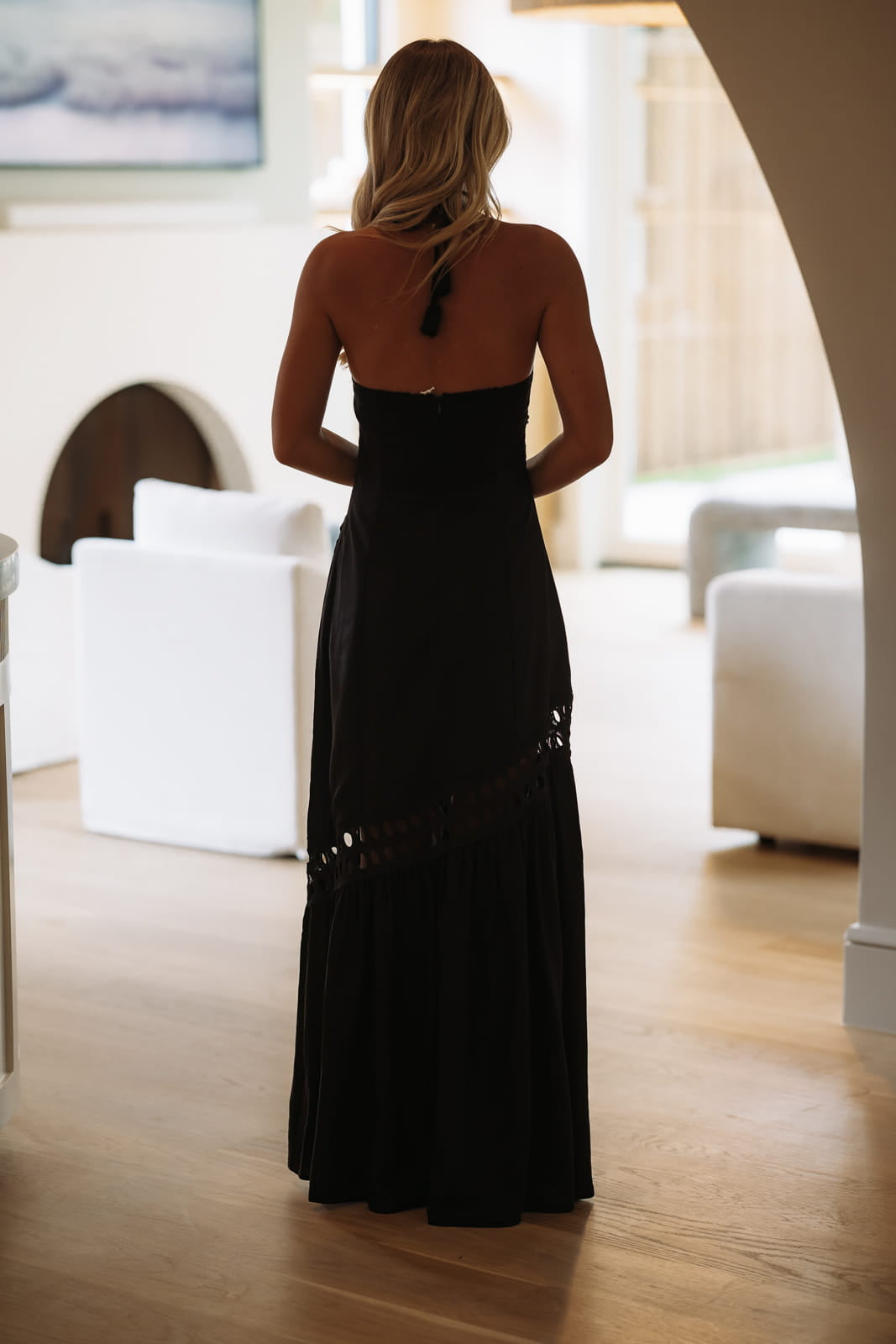 Hazel & Olive BID4518 Desert Moon Maxi Dress - Black