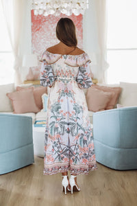 Bora Bora Bound Maxi Dress - Purple, Orange and Pink-HAZEL & OLIVE SDUH/D3670-Small-