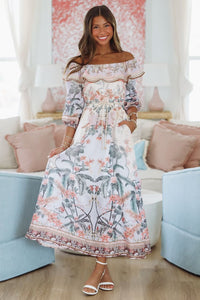 Bora Bora Bound Maxi Dress - Purple, Orange and Pink-HAZEL & OLIVE SDUH/D3670-Small-
