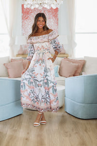 Bora Bora Bound Maxi Dress - Purple, Orange and Pink-HAZEL & OLIVE SDUH/D3670-Small-