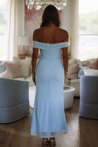 Hazel & Olive BR0471J The Perfect Picture Maxi Dress - Light Blue