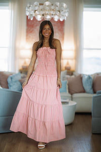 Hazel & Olive BRD3718/3 Jubilee Maxi Dress - Pink