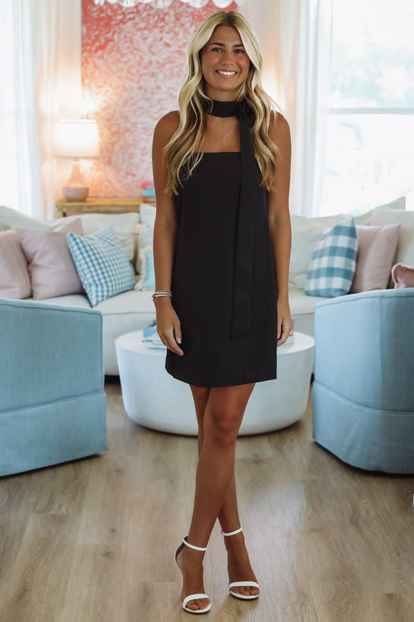 Astonished Mini Dress - Black-Hazel & Olive C50149-Small-