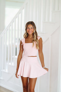 Can't Compare Tennis Skort - Pink-HAZEL & OLIVE-Small-