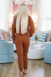 Canceled Plans Sweatpants By Mayfair Group - Cinnamon-HAZEL & OLIVE-XS-