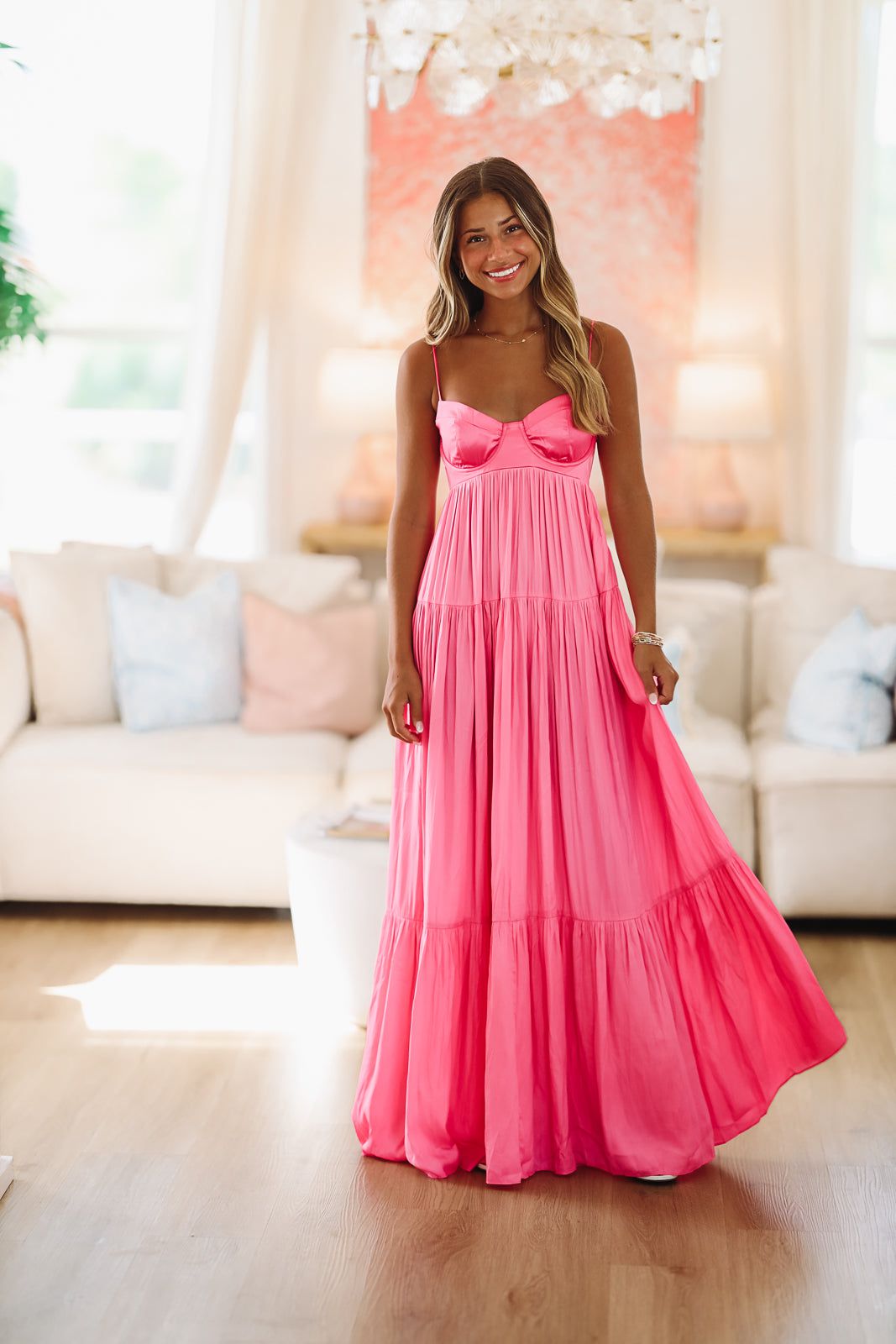 Caviar Dreams Maxi Dress - Pink-HAZEL & OLIVE SM/D20427A-Small-