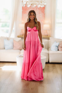 Caviar Dreams Maxi Dress - Pink-HAZEL & OLIVE SM/D20427A-Small-