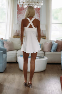 Hazel & Olive CD06555 Addy Mini Dress - Off White