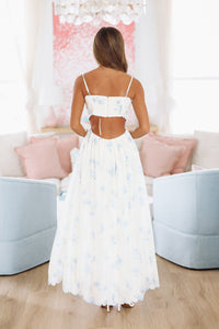 Celebratory Moment Midi Dress - Blue-HAZEL & OLIVE MD5506-Small-