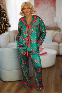 Christmas Present Pants and Top Pajama set - Green and Red-HAZEL & OLIVE-Small-