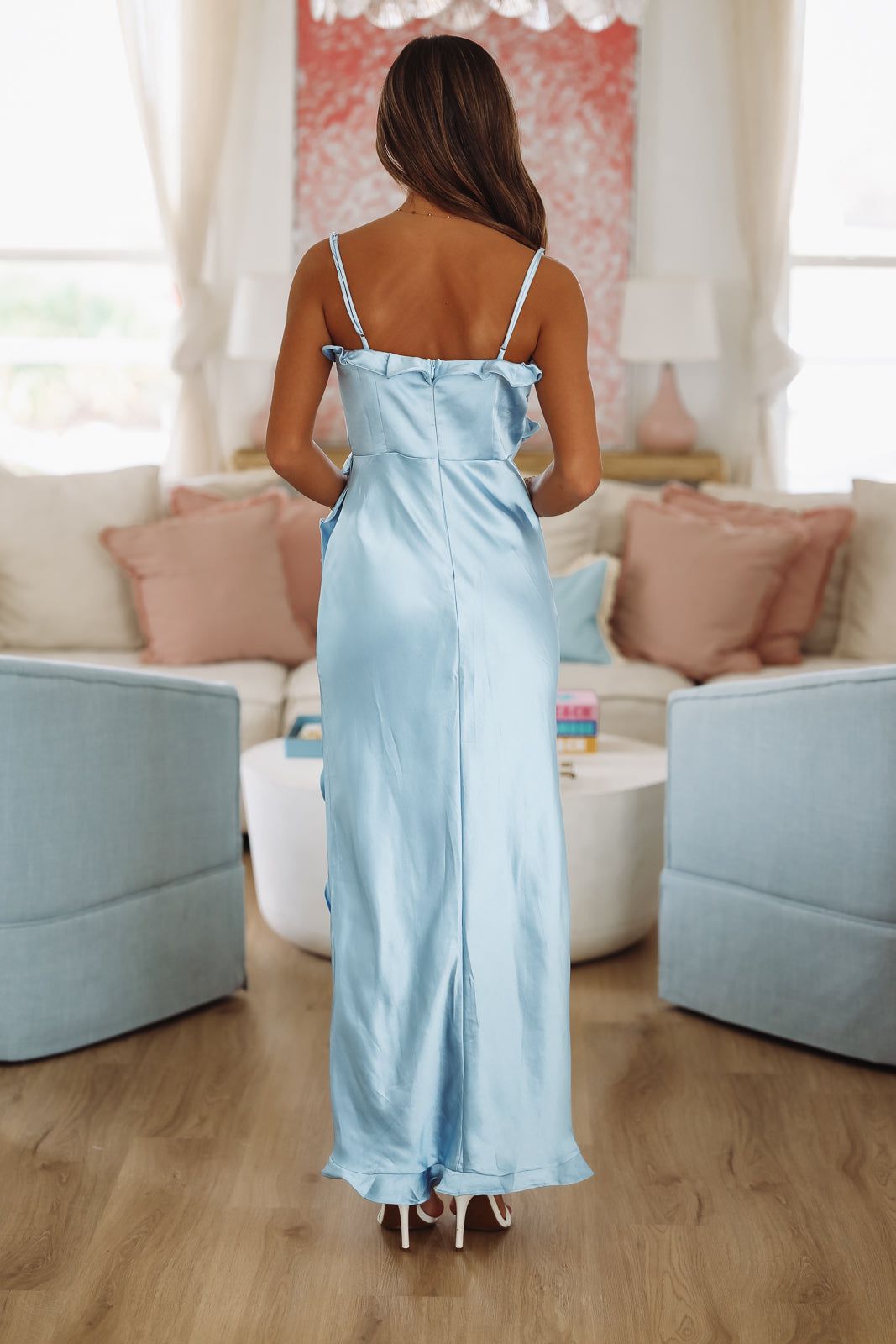 Citrus Spice Maxi Dress - Blue-HAZEL & OLIVE KA0158K-XSmall-