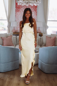 Citrus Spice Maxi Dress - Lemon Yellow-HAZEL & OLIVE KA0158K-XSmall-