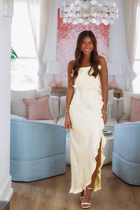 Citrus Spice Maxi Dress - Lemon Yellow-HAZEL & OLIVE KA0158K-XSmall-