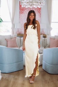 Citrus Spice Maxi Dress - Lemon Yellow-HAZEL & OLIVE KA0158K-XSmall-