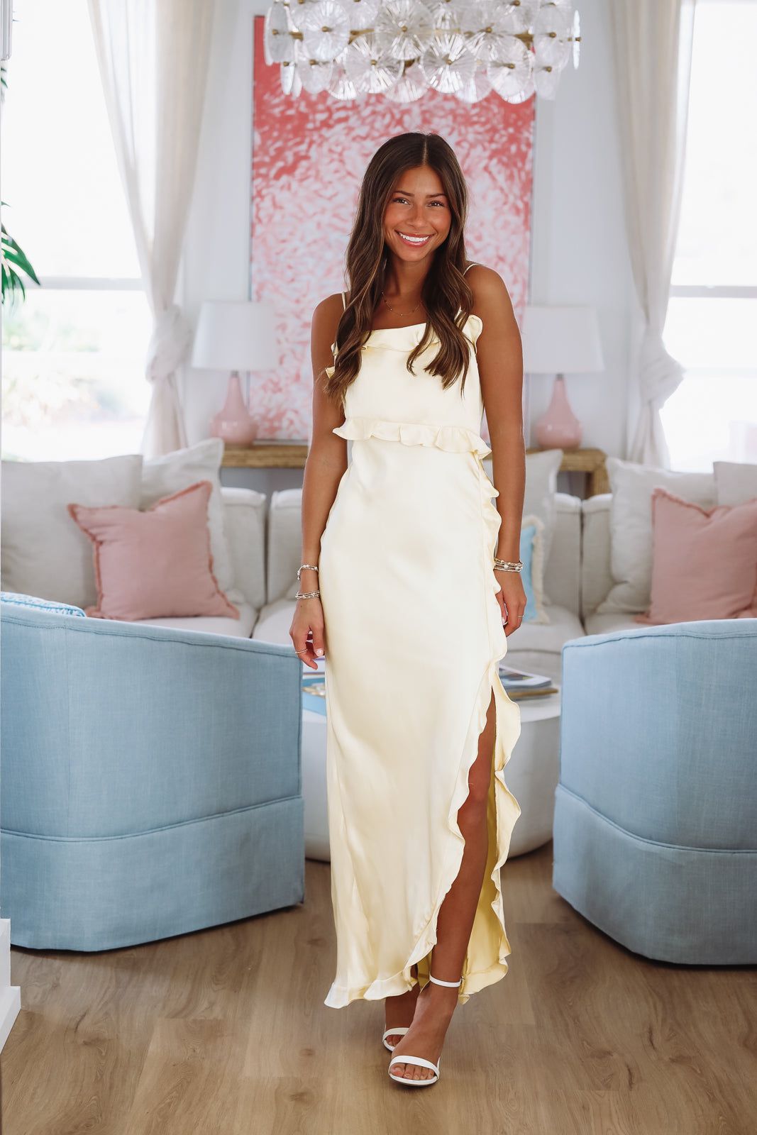 Citrus Spice Maxi Dress - Lemon Yellow-HAZEL & OLIVE KA0158K-XSmall-