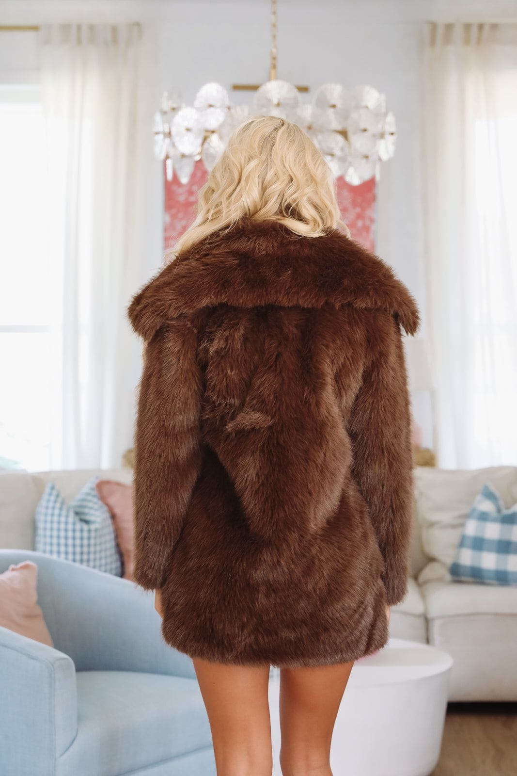 Hazel & Olive CLAFC0063 Polar Glow Coat - Brown