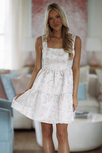 Hazel & Olive CLD406101 Nothing But Sugar Mini Dress - Blue and Pink