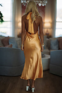 HAZEL & OLIVE CM6080D Daydreamer Maxi Dress - Orange