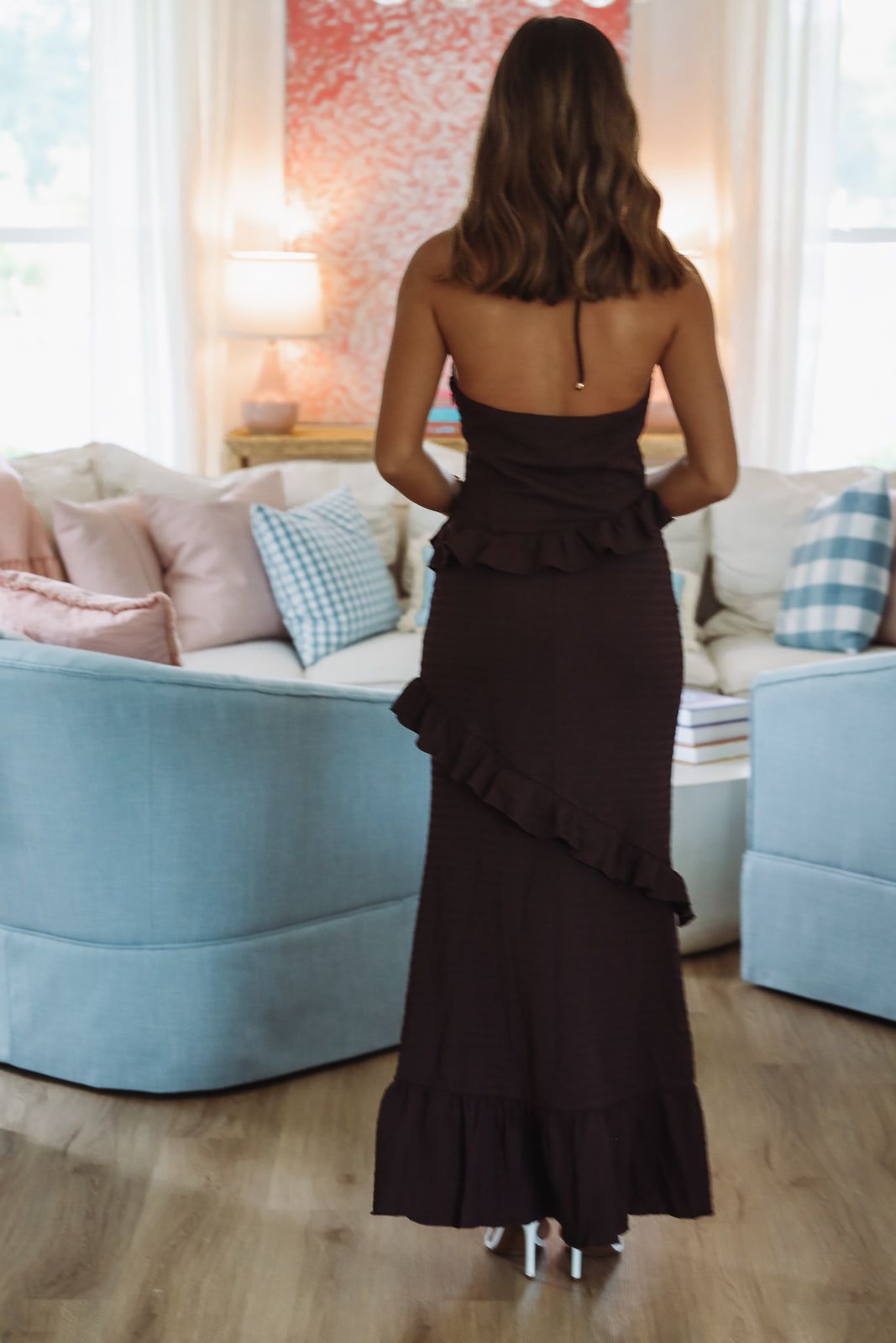 Daydream Feeling Maxi Dress - Brown-HAZEL & OLIVE CM6488J-XSmall-