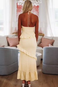 Daydream Feeling Maxi Dress - Yellow-HAZEL & OLIVE CM6488J-XSmall-