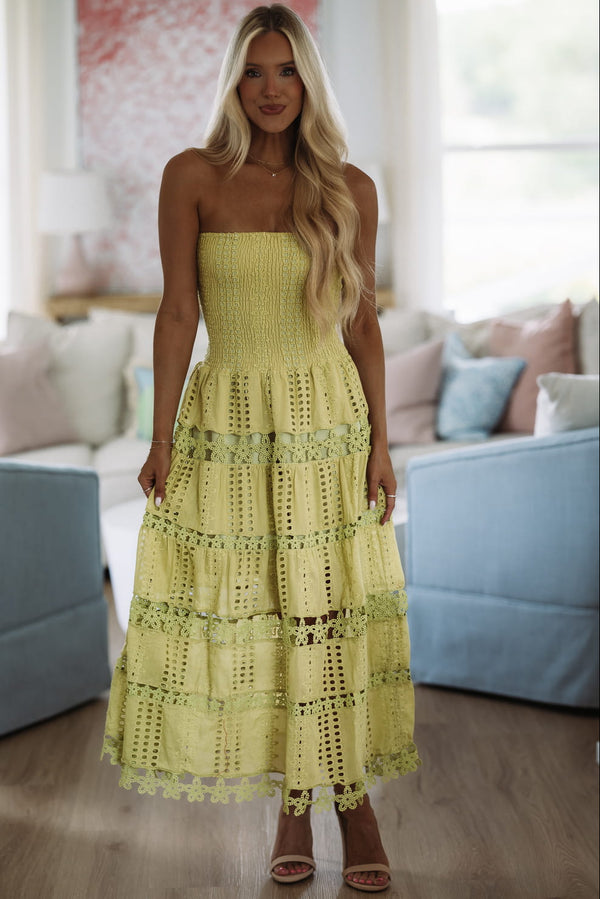 HAZEL & OLIVE D/2192/H Early Evening Midi Dress - Light Olive