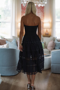 HAZEL & OLIVE D/2192/H May I Have Your Attention Please Midi Dress - Navy